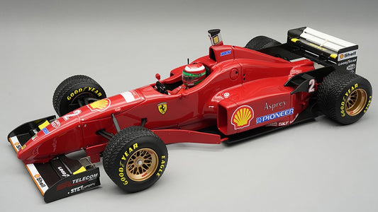 FERRARI F310 N.2 SPAIN GP 1996 RAIN TYRES E.IRVINE W/DRIVER 1:18 Scala 1:18 Tecnomodel