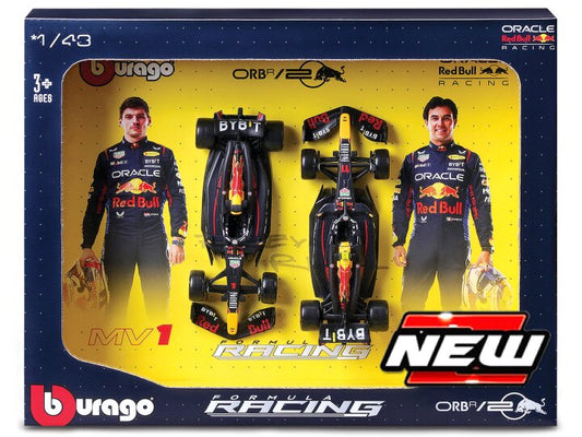RED BULL RB20 SET N.1 M.VERSTAPPEN + N.11 S.PEREZ 2024 1:43 Scala 1:43 Burago