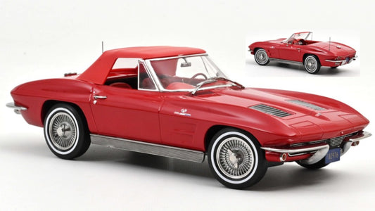 CHEVROLET CORVETTE STINGRAY CABRIOLET 1963 RIVERSIDE RED 1:18 Scala 1:18 Norev