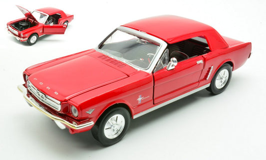FORD MUSTANG HARD TOP 1964 RED 1:24 Scala 1:24 MotorMax