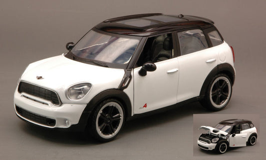 MINI COOPER S COUNTRYMAN 2011 WHITE W/BLACK  ROOF 1:24 Scala 1:24 MotorMax