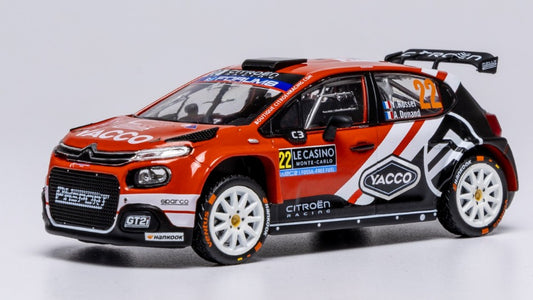 CITROEN C3 N.22 RALLY2 MONTE CARLO 2025 ROSSEL-DUNAND 1:43 Scala 1:43 Ixo Model