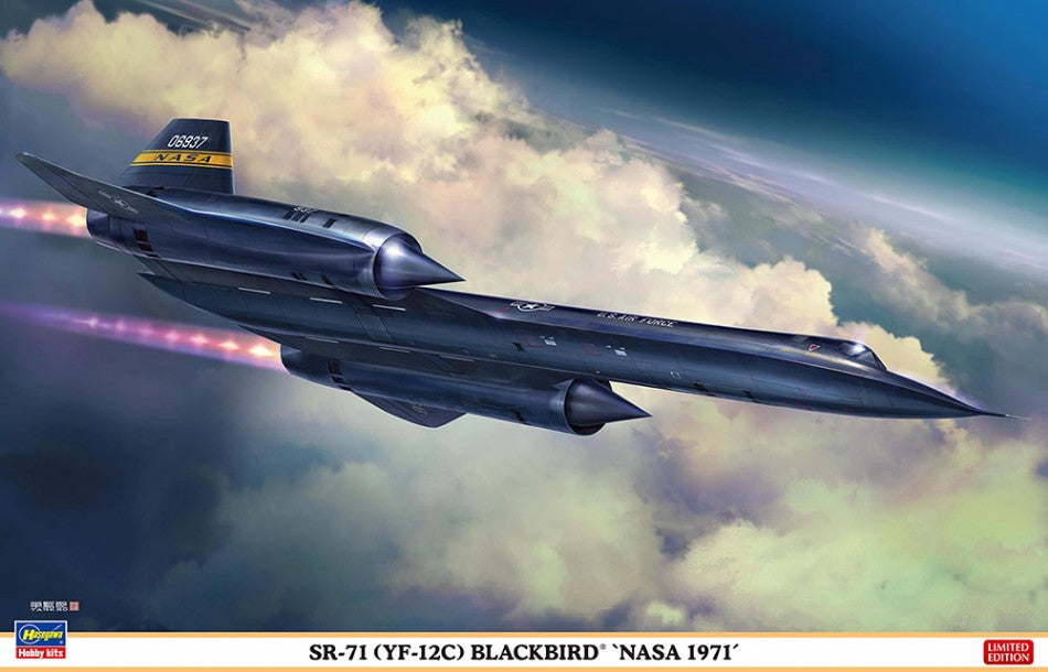 SR-71 BLACKBIRD NASA 1971 KIT 1:72 Scala 1:72 Hasegawa
