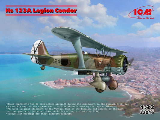 HS 123A-1 LEGION CONDOR KIT 1:32 Scala 1:32 ICM