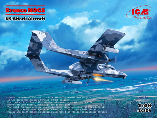 BRONCO NOGS US ATTACK AIRCRAFT KIT 1:48 Scala 1:48 ICM
