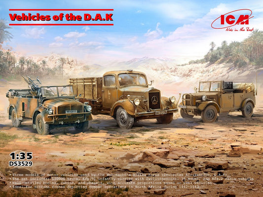 VEHICLES OF THE D.A.K. KIT 1:35 Scala 1:35 ICM
