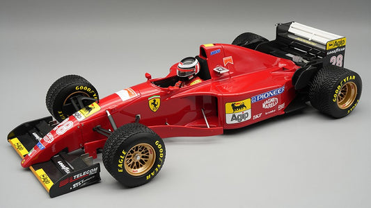 FERRARI 412T2 N.28 JAPAN GP 1995 RAIN TYRES G.BERGER W/DRIVER 1:18 Scala 1:18 Tecnomodel