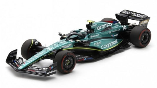 ASTON MARTIN AMR23 N.14 7th BRITISH GP 2023 FERNANDO ALONSO 1:12 Scala 1:12 Spark Model