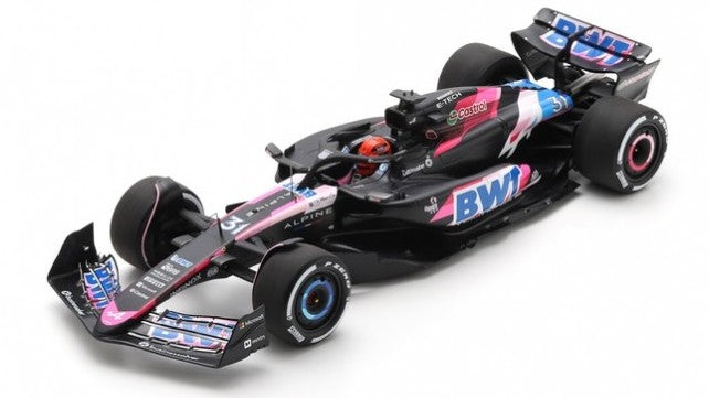 BWT ALPINE F1 N.31 BAHRAIN GP 2024 ESTEBAN OCON 1:18 Scala 1:18 Spark Model