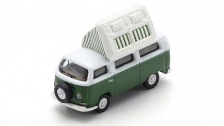 VW T2 CAMPINGBUS GREEN/WHITE DIE CAST 1:87 Scala 1:87 Schuco