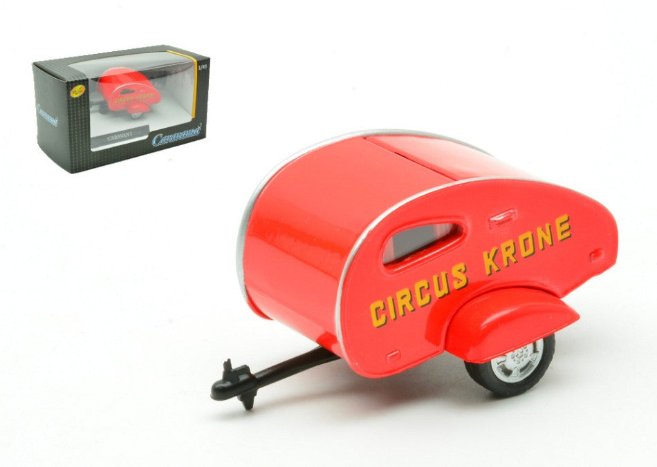 TRAILER CIRCUS KRONE 1950 RED 1:43 Scala 1:43 Cararama