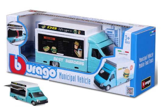 CAMION BEST BURGERS MOBILE FOOD TRUCK cm 14 Scala 1:43 Burago