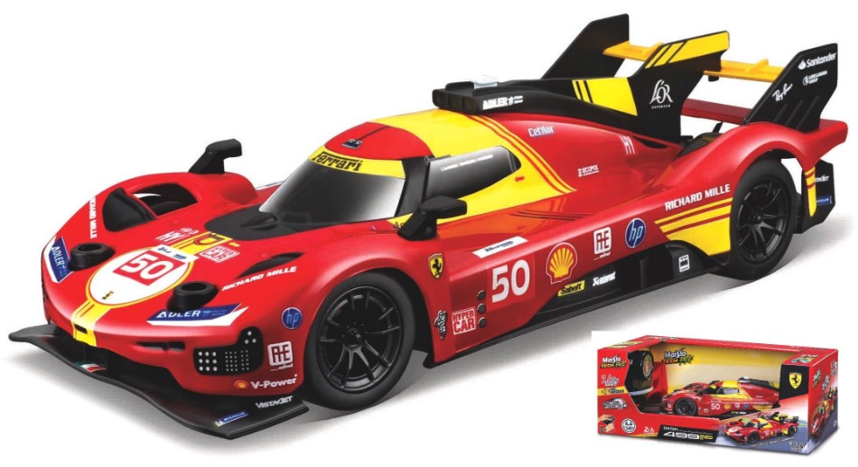 FERRARI 499P N.50 WINNER 24 H LE MANS 2024 RADIOCOMANDO 1:24 Scala 1:24 Maisto