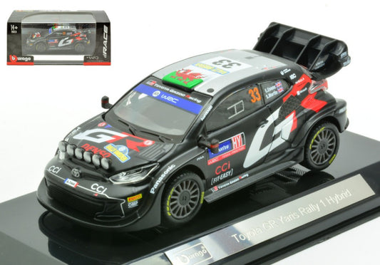 TOYOTA YARIS WRC RALLY 1 HYBRID N.33 2024 EVANS-MARTIN 1:43 Scala 1:43 Burago
