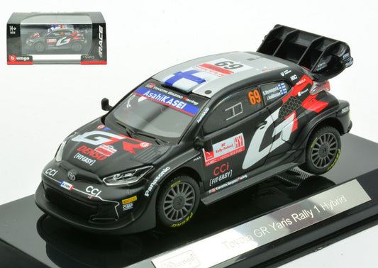 TOYOTA YARIS WRC RALLY 1 HYBRID N.69 2024 ROVANPERA-HALTTUNEN 1:43 Scala 1:43 Burago