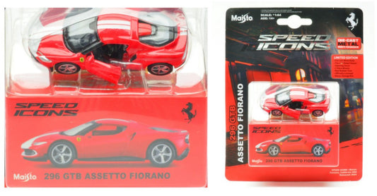 FERRARI 296GTB ASSETTO FIORANO RED SPEED ICONS 1:64 Scala 1:64 Maisto