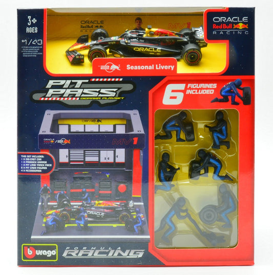 PIT STOP SET RED BULL RB19 N.1 MAX VERSTAPPEN 2023 1:43 Scala 1:43 Burago