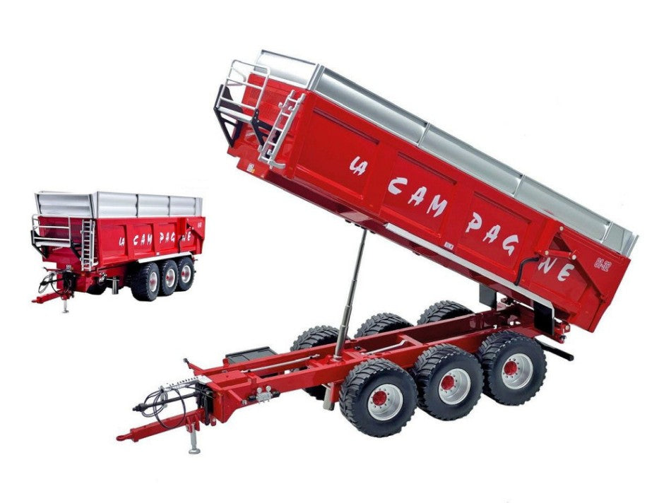 RIMORCHIO CON SOLLEVATORE LA CAMPAGNE TRAILER 81/32 1:32 Scala 1:32 Replicagri