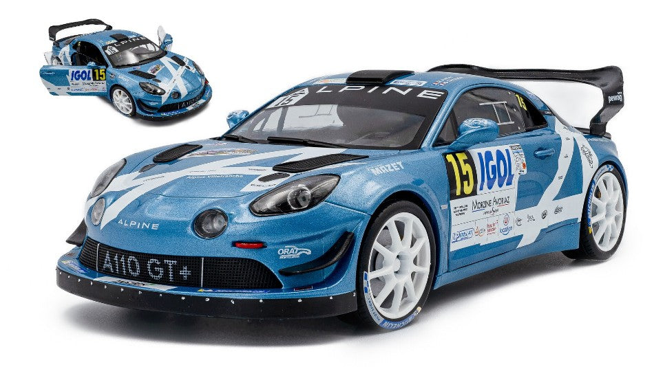 ALPINE A110 RGT N.15 RALLY MONT BLANC 2024 R.ASTIER-D.GIRAUDET 1:18 Scala 1:18 Solido