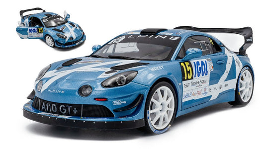 ALPINE A110 RGT N.15 RALLY MONT BLANC 2024 R.ASTIER-D.GIRAUDET 1:18 Scala 1:18 Solido