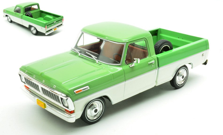 FORD F-100 1970 GREEN/WHITE 1:24 Scala 1:24 Whitebox