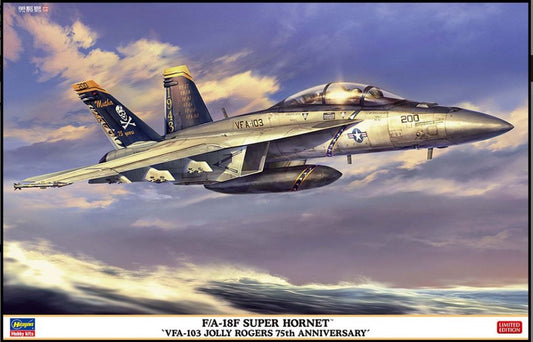 F/A-18F SUPER HORNET VfA-103 JOLLY ROGERS 75T KIT 1:48 Scala 1:48 Hasegawa