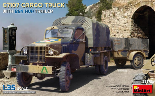 G7107 CARGO TRUCK WITH BEN HUR TRAILER KIT 1:35 Scala 1:35 Miniart