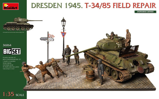 DRESDEN 1945 T-34/85 FIELD REPAIR KIT 1:35 Scala 1:35 Miniart