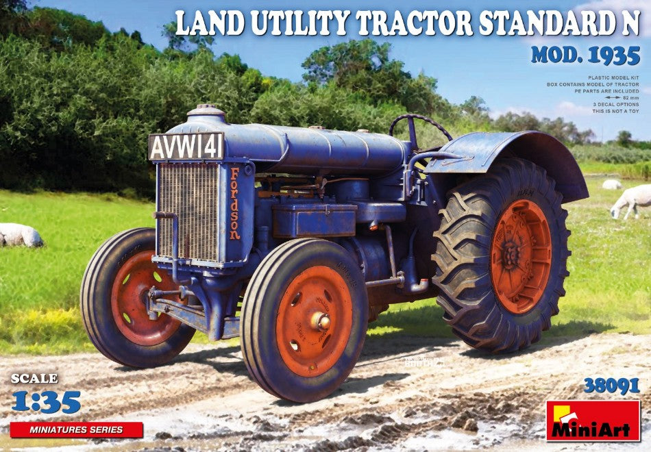 LAND UTILITY TRACTOR STANDARD N.MOD.1935 KIT 1:35 Scala 1:48 Miniart