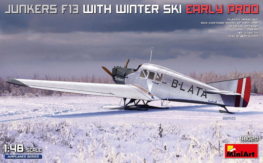 JUNKERS F13 WITH WINTER SKY EARLY PROD.KIT 1:48 Scala 1:48 Miniart