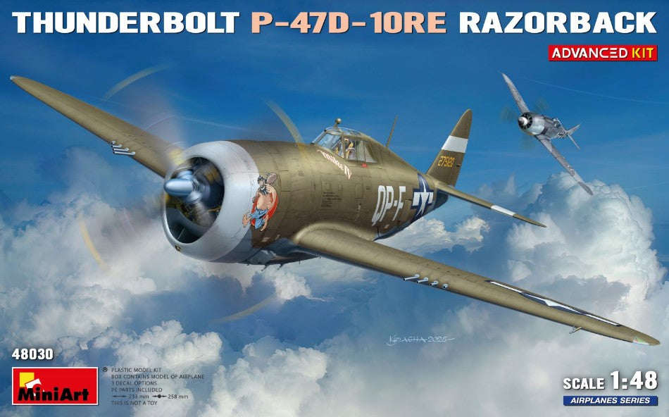 THUNDERBOLT P-47D-10RE RAZORBACK ADVANCED KIT 1:48 Scala 1:48 Miniart