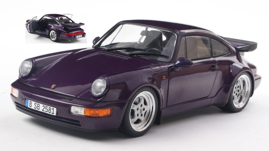 PORSCHE 911 (964) TURBO 1990 VIOLET BLUE METALLIC 1:18 Scala 1:18 Solido