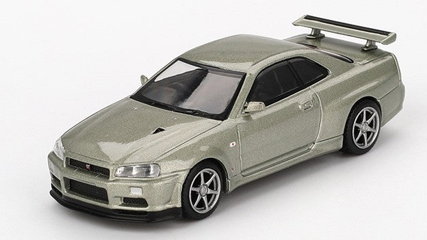 NISSAN SKYLINE GT-R (R34) VSPEC
II NÜR 2002 MILLENIUM JADE 1:64 Scala 1:64 Mini GT