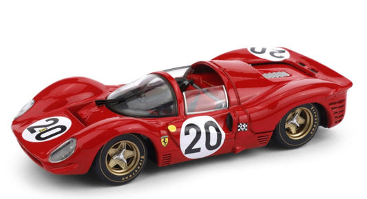 FERRARI 330 P 4 SPYDER N.20 24 H LE MANS 1967 AMON-VACCARELLA 1:43 Scala 1:43 Brumm