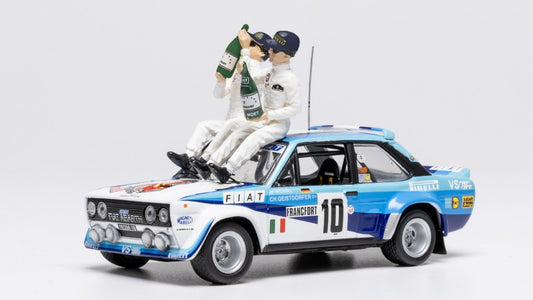 FIAT 131 ABARTH N.10 RALLY MONTE CARLO 1980 W/FIG.ROHRL-GEISTDORF.1:43 Scala 1:43 Ixo Model
