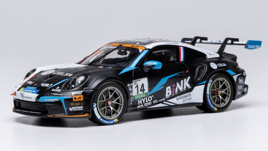 PORSCHE 911 GT3 (992) N.14 PORSCHE CUP OSCHERSLEBEN 2024 R.DE HAAN 1:43 Scala 1:43 Ixo Model