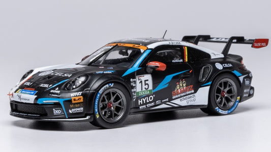PORSCHE 911 GT3 (992) N.15 PORSCHE CUP OSCHERSLEBEN 2024 J.STIAK 1:43 Scala 1:43 Ixo Model