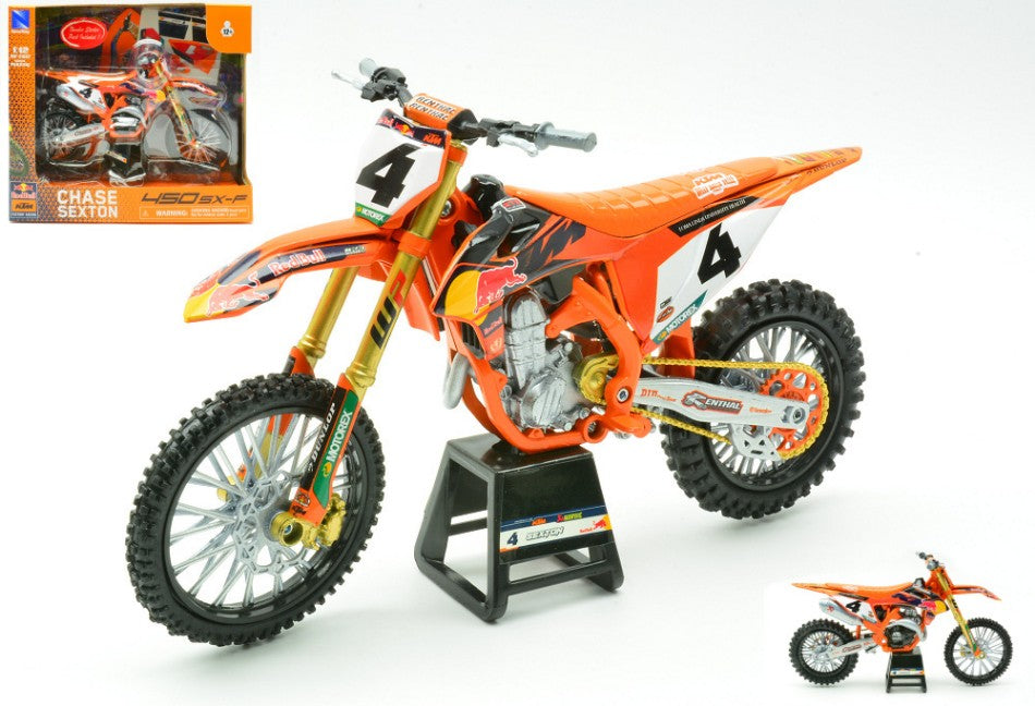 KTM RED BULL 450SX-F CHASE SEXTON N.4 2025 1:12 Scala 1:12 New Ray
