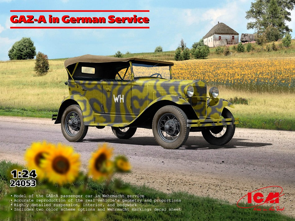 GAZ-A IN GERMAN SERVICE KIT 1:24 Scala 1:24 ICM