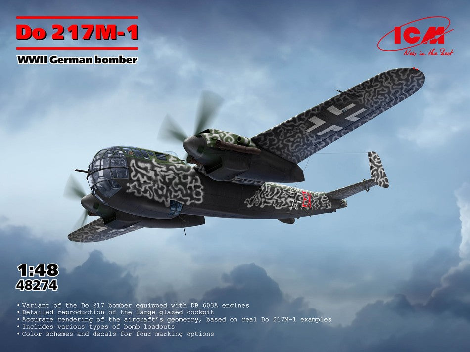 Do 217M-1 WWII German Bomber KIT 1:48 Scala 1:48 ICM
