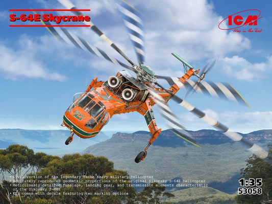 SIKORSKY S-64E SKYCRANE KIT 1:35 Scala 1:48 ICM