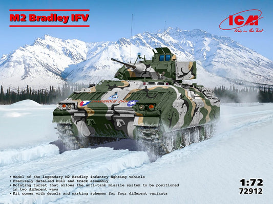 M2 BRADLEY US INFANTRY FIGHTING WEHICLE KIT 1:72 Scala 1:72 ICM