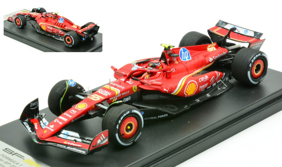 FERRARI SF-24 N.55 2nd AUSTIN GP 2024 C.SAINZ 1:43 Scala 1:43 Looksmart