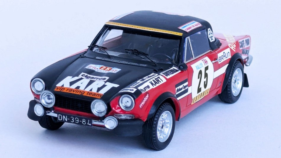 FIAT 124 SPORT SPIDER 1600 TAP RALLY 1974 BORGES-SOTTOMAYOR 1:43 Scala 1:43 Trofeu