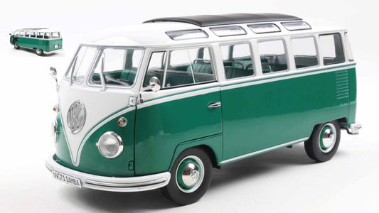 VOLKSWAGEN T1 SAMBA GREEN/WHITE 1962 1:18 Scala 1:18 Solido