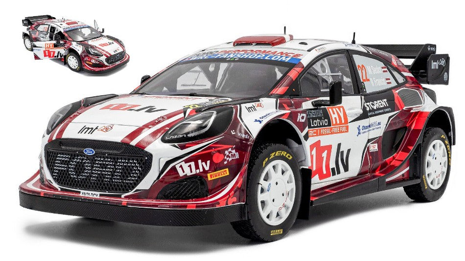 FORD PUMA HYBRID N.22 RALLY1 LATVIA 2024 M.SESKS-R.FRANCIS 1:18 Scala 1:18 Solido