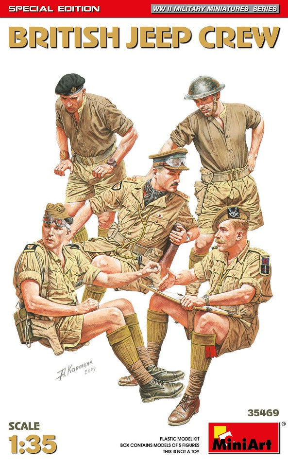 BRITISH JEEP CREW SPECIAL EDITION KIT 1:35 Scala 1:35 Miniart
