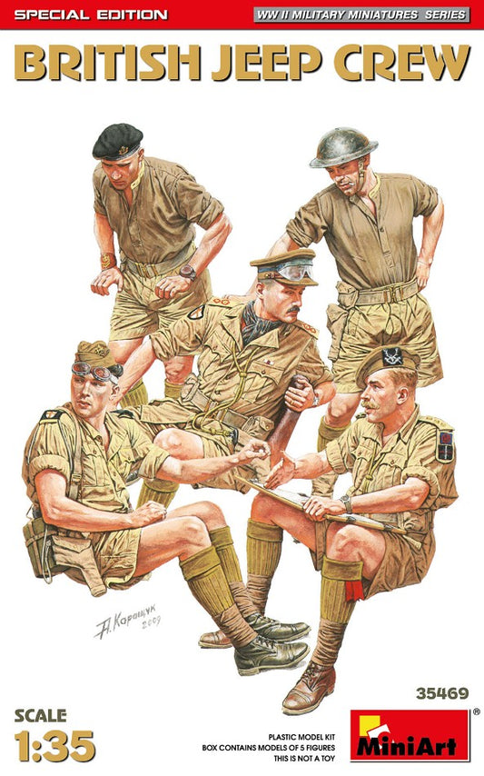 BRITISH JEEP CREW SPECIAL EDITION KIT 1:35 Scala 1:35 Miniart