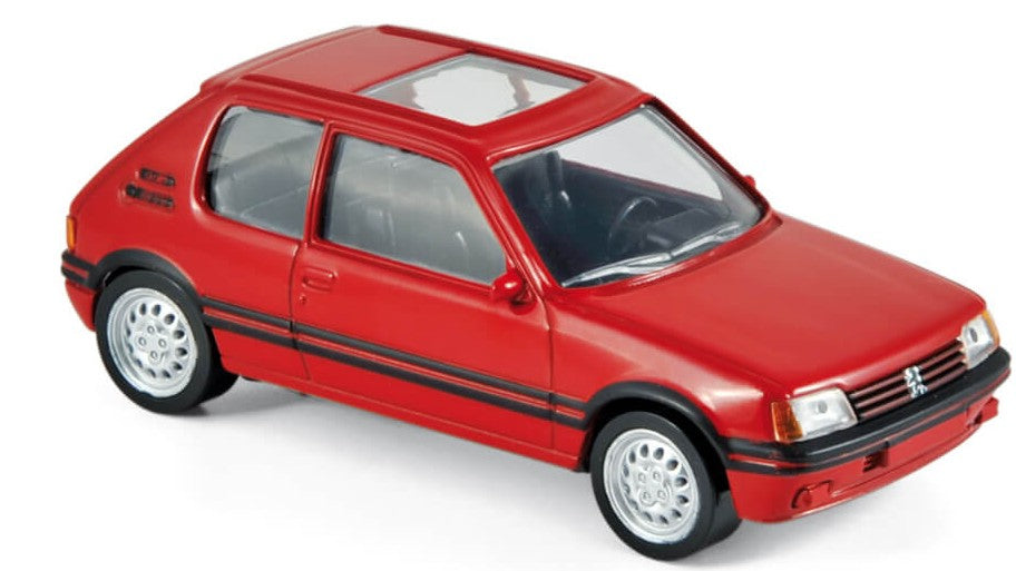 PEUGEOT 205 GTi 1986 VALLELUNGA RED JET CAR 1:43 Scala 1:43 Norev
