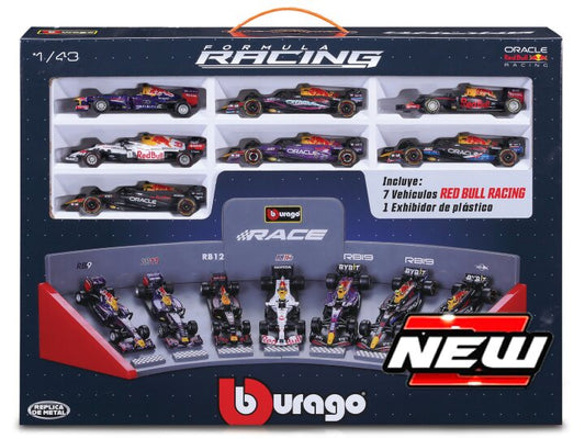 RED BULL F1 SET: 2013-2015-2016-2021-2024 7 MODELS-VARIOUS DRIVERS 1:43 Scala 1:43 Burago